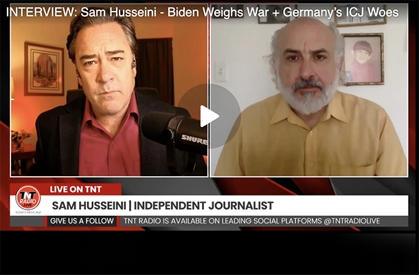 INTERVIEW: Sam Husseini – Biden Weighs War + Germany’s ICJ Woes